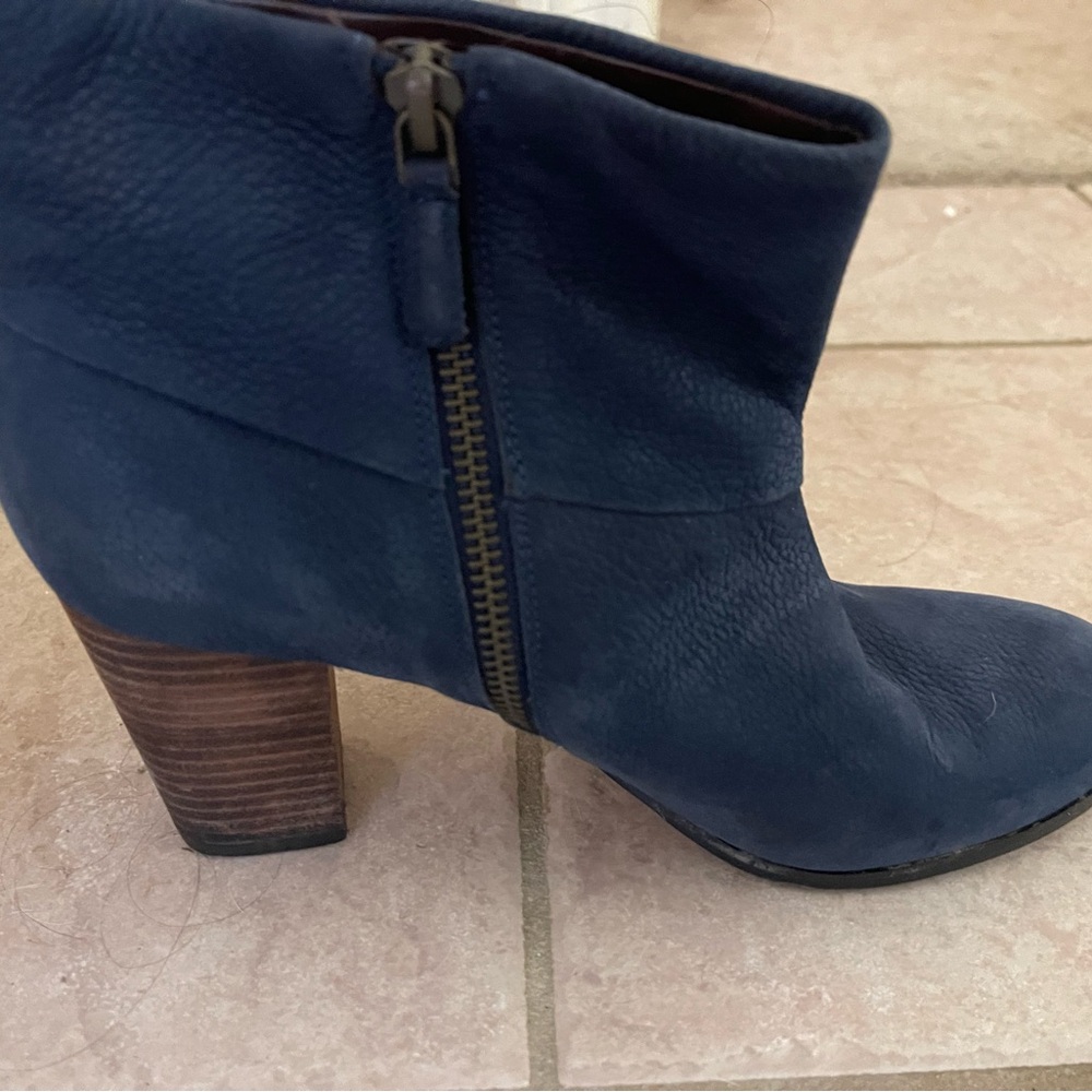 Navy Cole Haan short boots